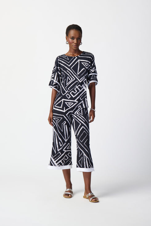 Joseph Ribkoff Top mit Abstraktdruck aus feinem Jersey