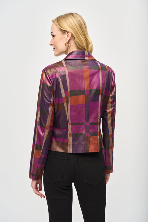 Joseph Ribkoff Jacke m. Wildleder Optik Print