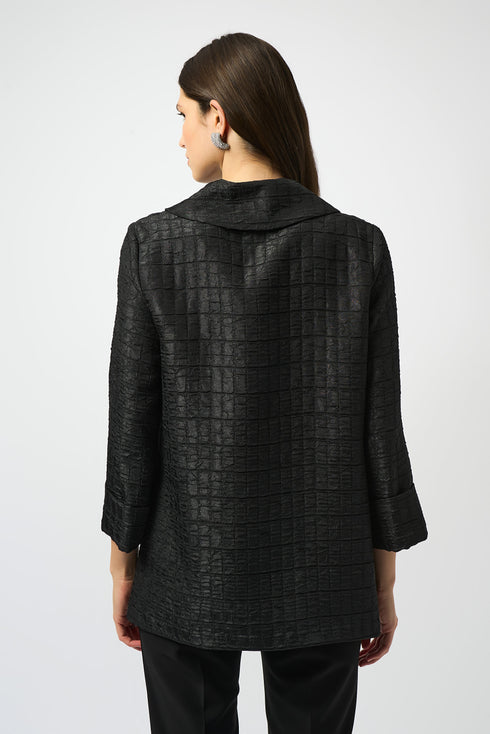 Joseph Ribkoff Signature | Strukturierte Jacquard-Trapezjacke