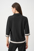 Feinstrick-Shirt im Color-Blocking-Look