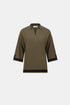Feinstrick-Shirt im Color-Blocking-Look