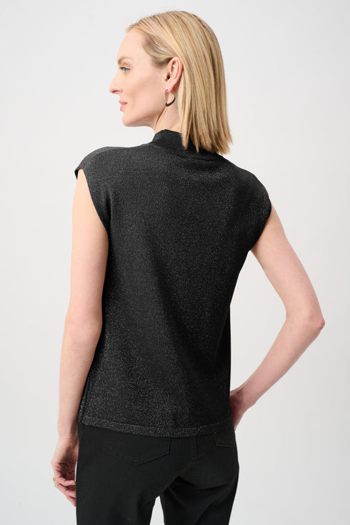 Joseph Ribkoff – Ärmelloser Strickpullover mit Glanz-Details