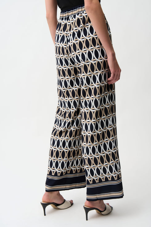 Joseph Ribkoff Weite Schlupfhose mit geometrischem Print