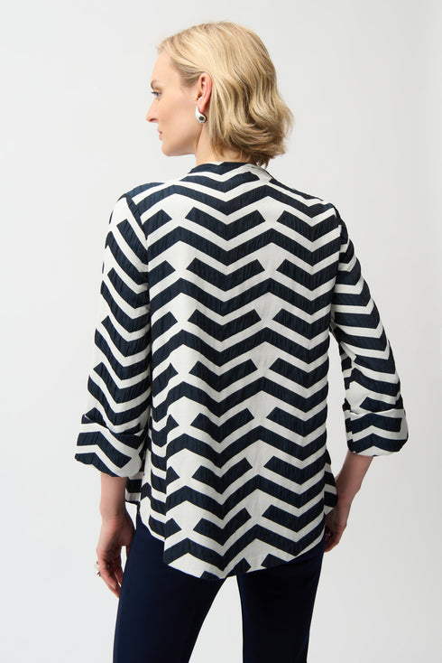 Joseph Ribkoff Trapez-Jacke aus Jacquard mit geometrischem Print