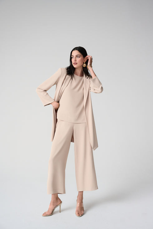 Joseph Ribkoff Boxy-Shirt aus gewebtem Twill mit Seitenschlitzen