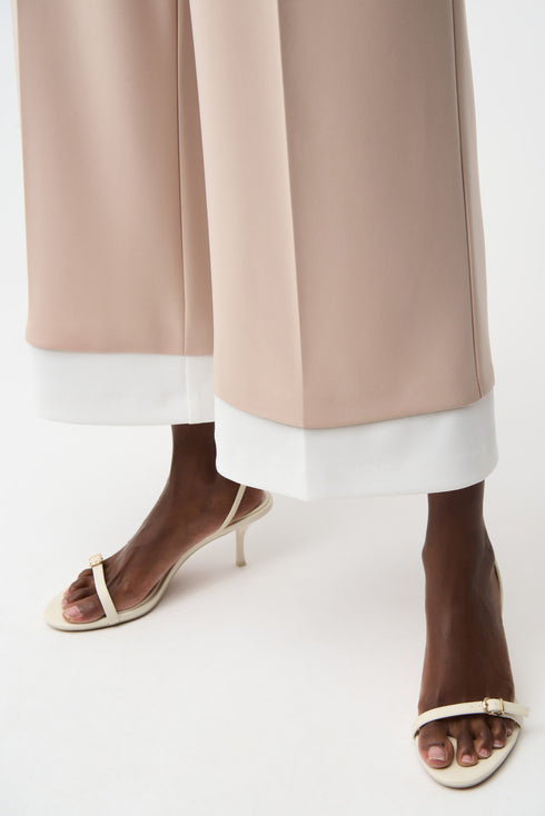 Joseph Ribkoff Culotte-Schlupfhose aus feinem Jersey mit kontrastierender Paspelierung
