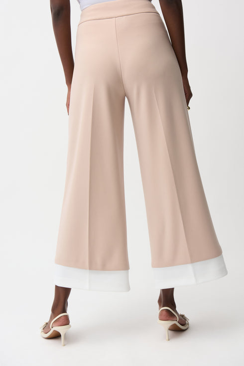 Joseph Ribkoff Culotte-Schlupfhose aus feinem Jersey mit kontrastierender Paspelierung