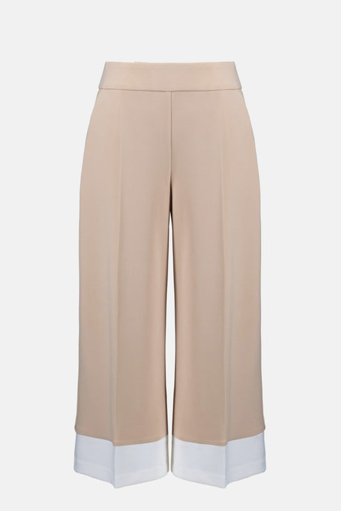 Joseph Ribkoff Culotte-Schlupfhose aus feinem Jersey mit kontrastierender Paspelierung