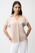 Joseph Ribkoff Top aus Satin mit Hemdblusenkragen