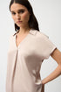 Joseph Ribkoff Top aus Satin mit Hemdblusenkragen