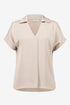 Joseph Ribkoff Top aus Satin mit Hemdblusenkragen