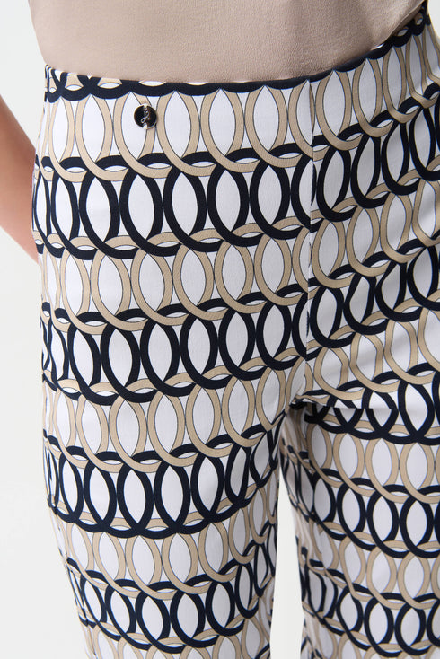 Joseph Ribkoff Schlupfhose aus Millennium-Stretch mit geometrischem Muster