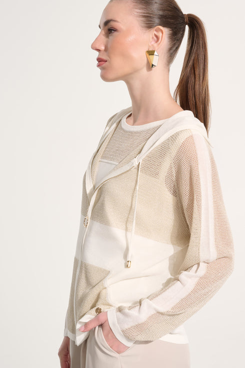 Joseph Riboff Strickjacke mit Kapuze