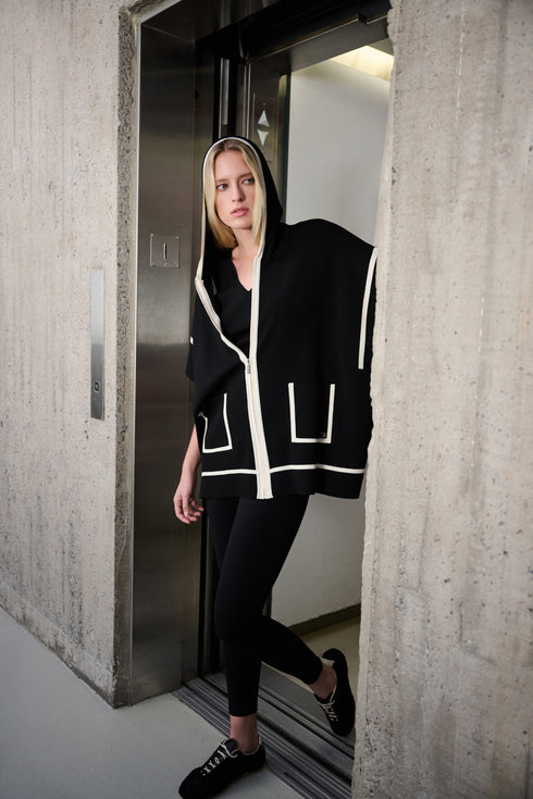 Joseph Ribkoff Jacke mit Kurzarm und Kapuze