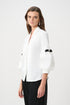 Joseph Ribkoff Signature | Figurbetonte Bluse aus Stretchtaft mit Strassknöpfen