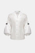 Joseph Ribkoff Signature | Figurbetonte Bluse aus Stretchtaft mit Strassknöpfen