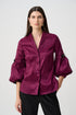 Joseph Ribkoff Signature | Figurbetonte Bluse aus Stretchtaft mit Strassknöpfen