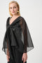 Joseph Ribkoff Signature | Asymmetrisches Cover-up aus drapiertem Organza