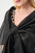 Joseph Ribkoff Signature | Asymmetrisches Cover-up aus drapiertem Organza