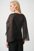 Joseph Ribkoff Signature | Asymmetrisches Cover-up aus drapiertem Organza