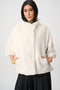 Joseph Ribkoff Cape-Jacke aus Kunstpelz mit Zackenmuster