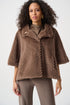 Joseph Ribkoff Cape-Jacke aus Kunstpelz mit Zackenmuster