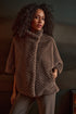 Joseph Ribkoff Cape-Jacke aus Kunstpelz mit Zackenmuster