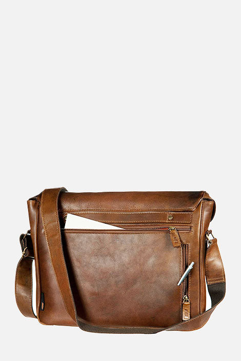 Jost Randers Schultertasche Gr. M Vintage Cognac