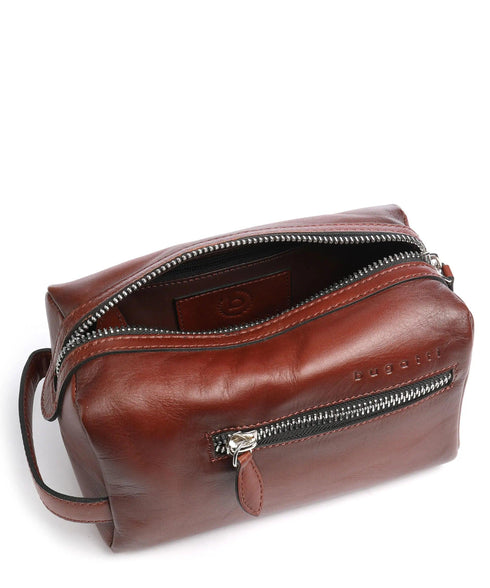 Bugatti Domus Kulturbeutel Leder Cognac