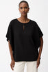 Joseph Ribkoff Poncho aus gewebtem Twill mit Schlüssellochöffnung vorne
