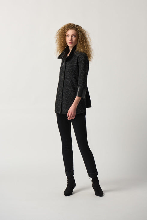 Joseph Ribkoff Trapezjacke mit gerafftem Kragen