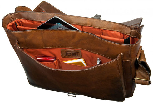 Jost Randers Schultertasche Gr. M Vintage Cognac