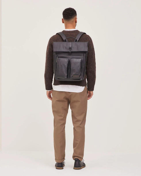 Jost Stockholm Kurier Rucksack schwarz