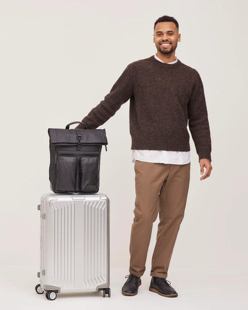 Jost Stockholm Kurier Rucksack schwarz