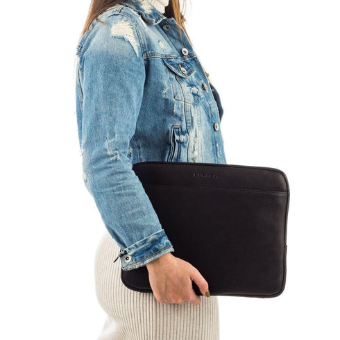 Burkely Laptop Hülle Leder 15-16"