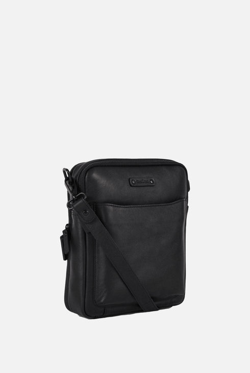 Gianni Conti Herren Leder Schultertasche 2 Zips