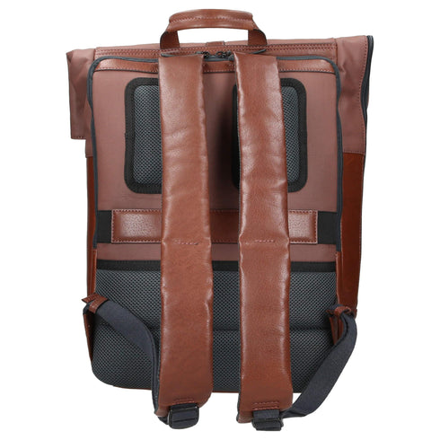 Jost Malmö Rolltop Rucksack Leder Cognac