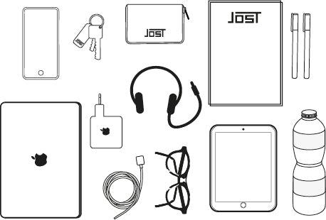 Jost Malmö Rolltop Rucksack Leder Cognac