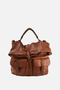 Rucksack Vintage Leder Cognac
